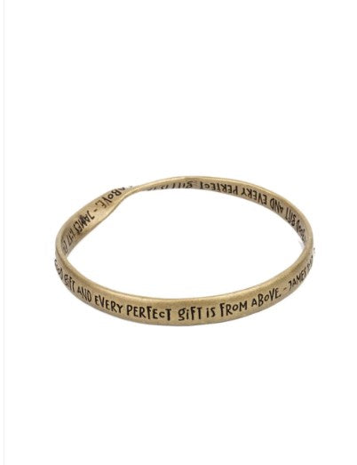 Perfect Present Brass Bangle Bracelet