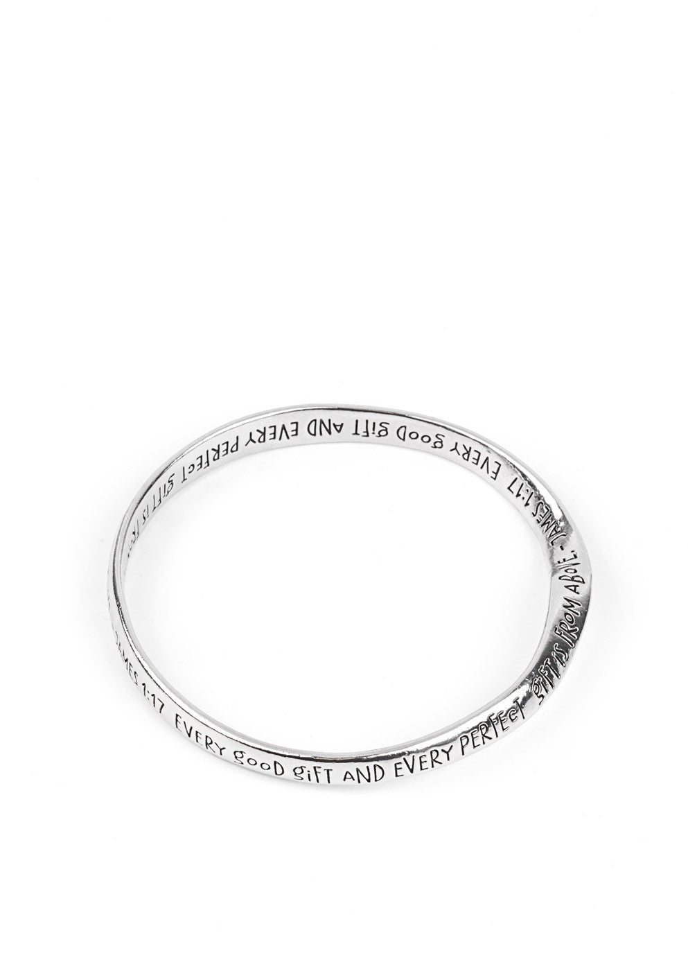 Perfect Present Silver Bangle Bracelet