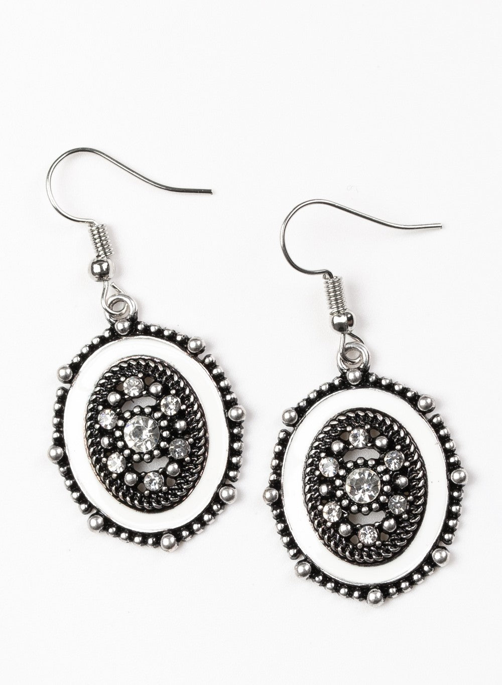 Picture Of WEALTH White Earrings