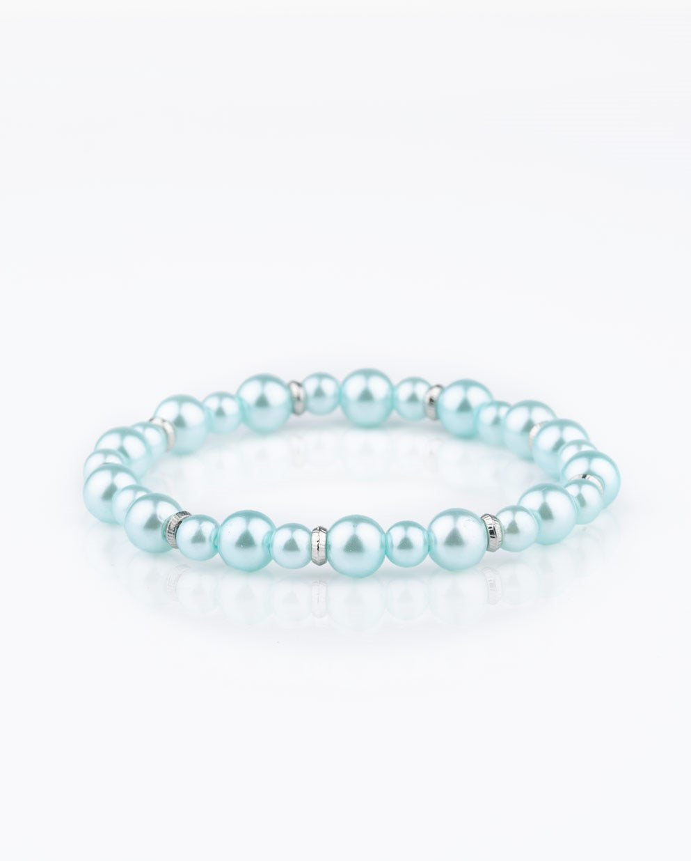 Powder And Pearls Blue Bracelet