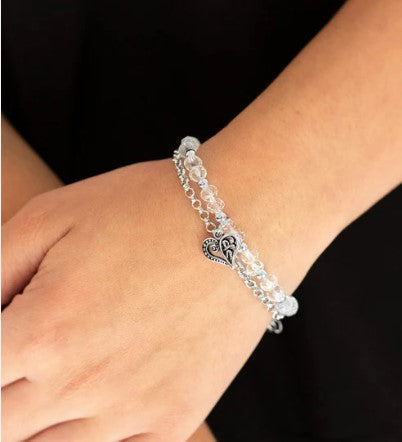 Rare Romance White Bracelet