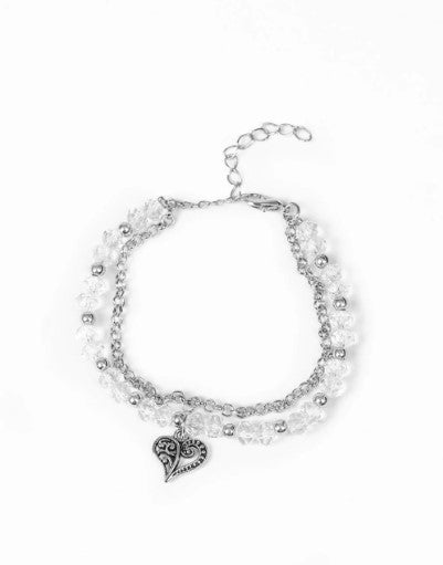 Rare Romance White Bracelet