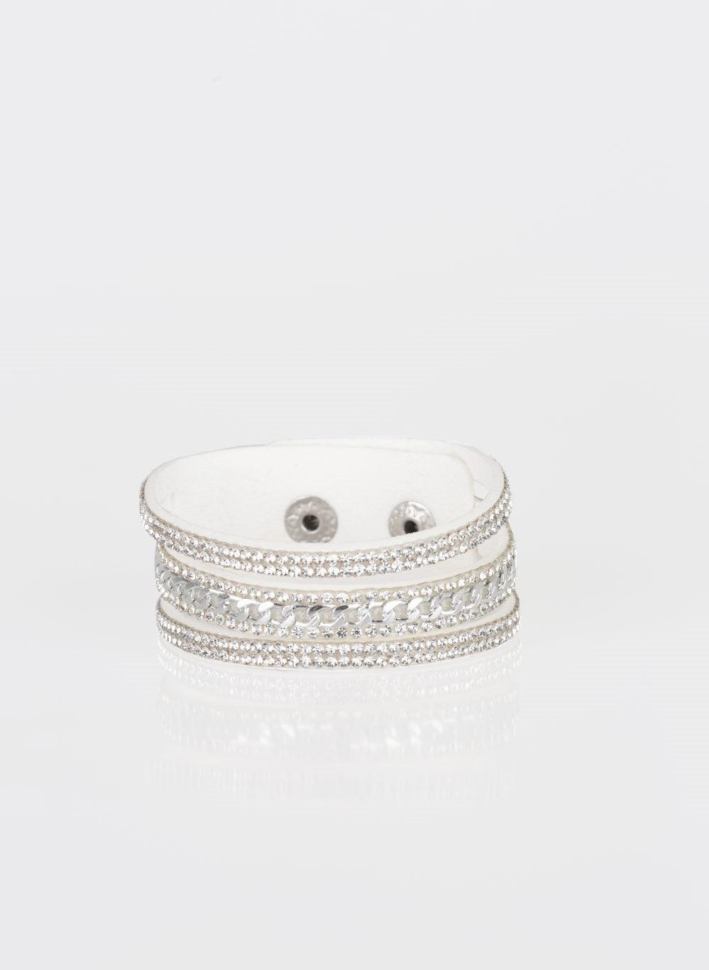 Rollin' In Rhinestones Single Wrap Bracelet