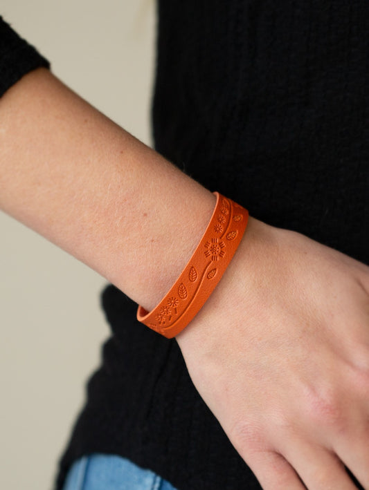 Rural Equinox Orange Single Wrap Bracelet