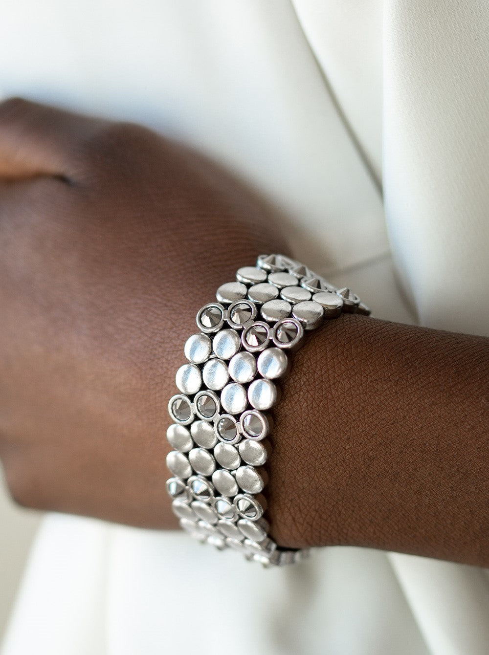 Scattered Starlight Silver Stretch Bracelet