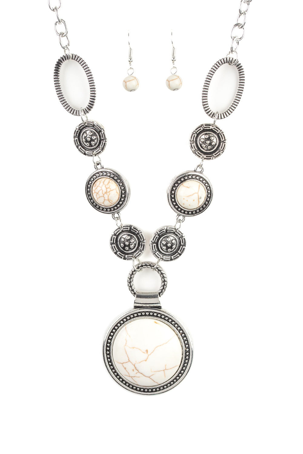 Sedona Drama White Necklace