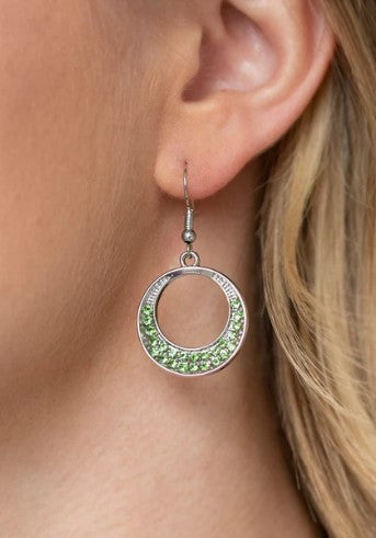 Socialite Luster Green Earrings