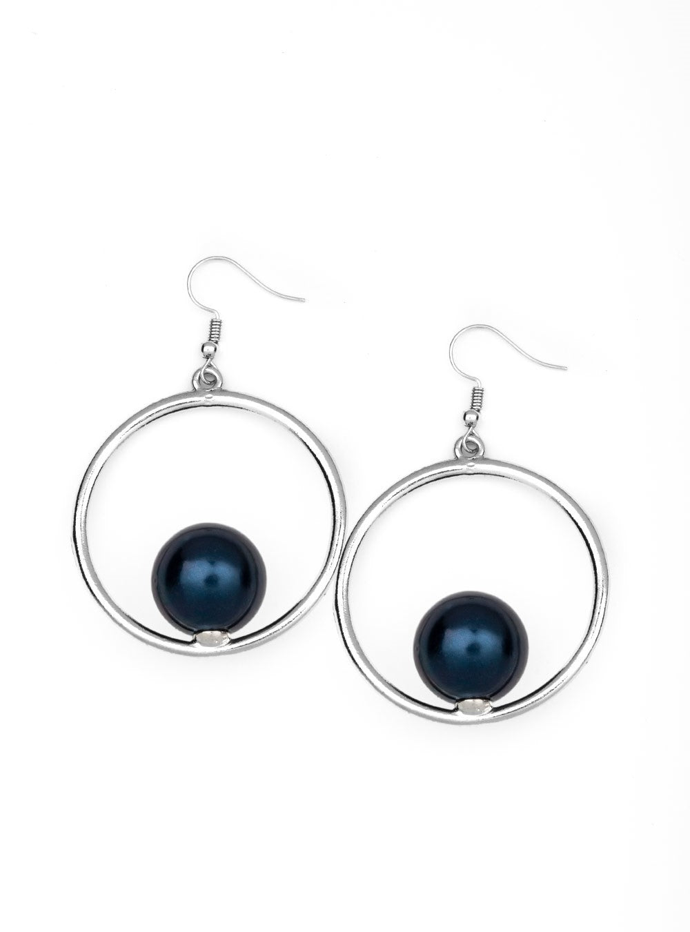 Solitaire REFINEMENT Blue Earrings