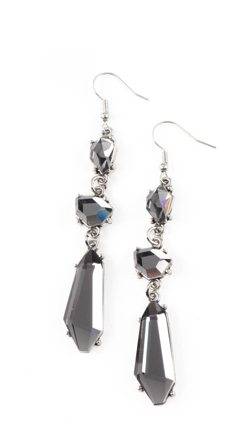 Sophisticated Smolder Silver Earrings