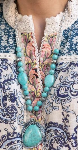 Southwest Paradise Blue Necklace