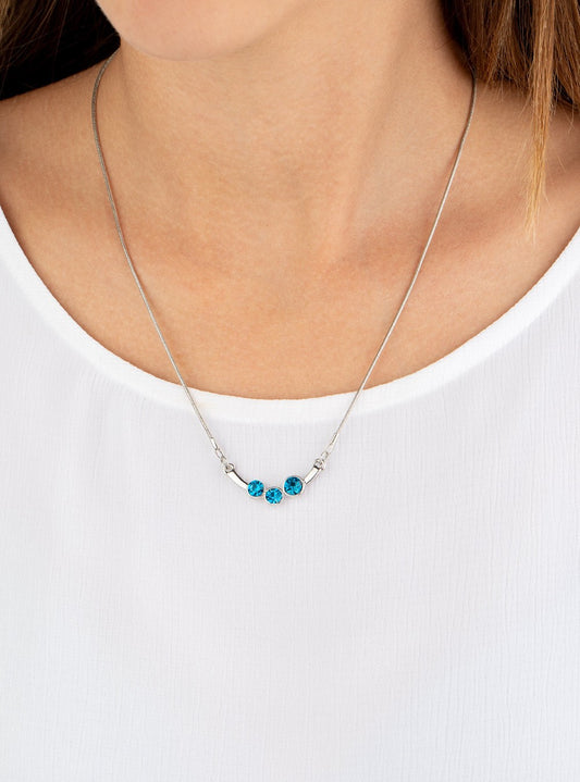 Sparkling Stargazer Blue Necklace