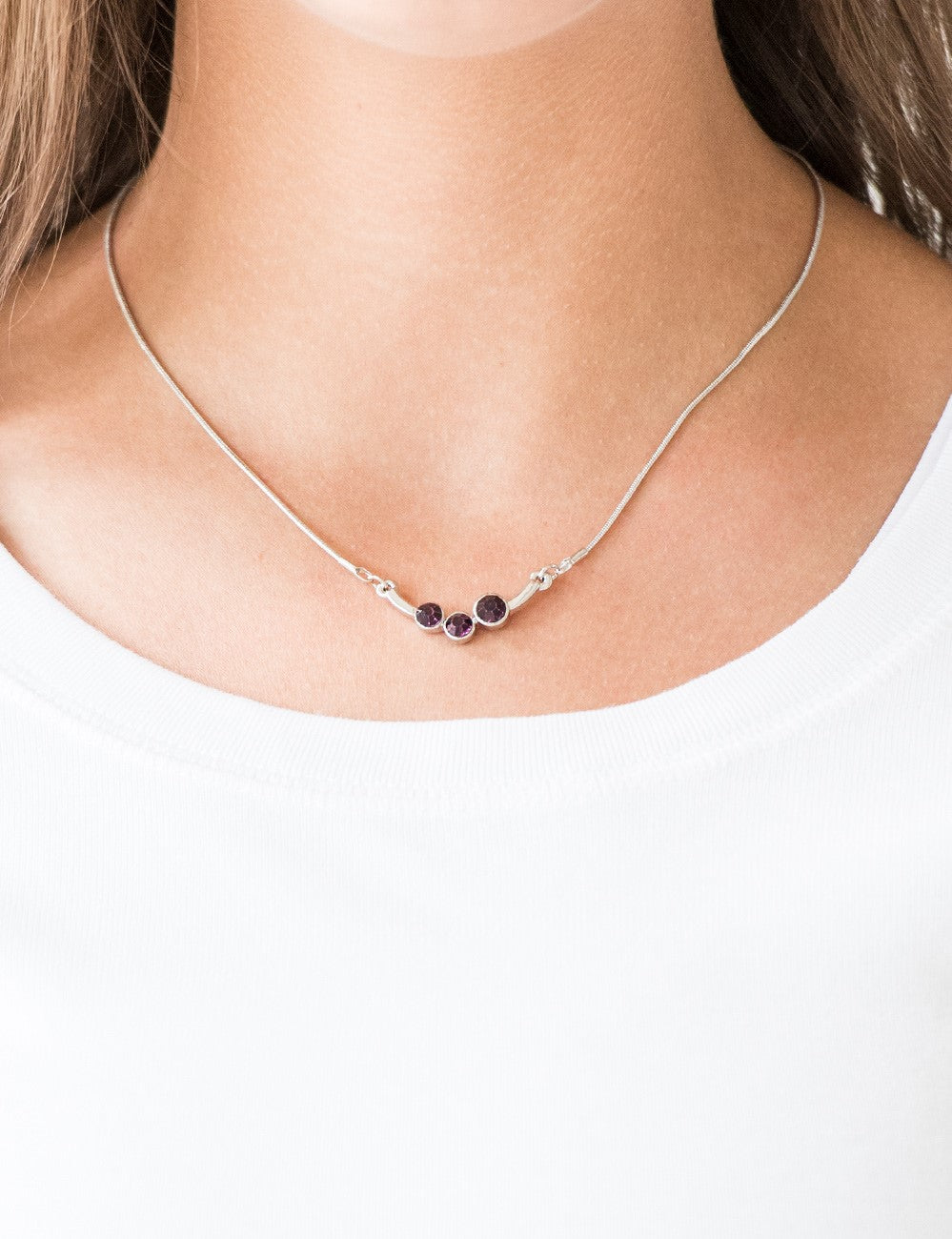 Sparkling Stargazer Purple Necklace