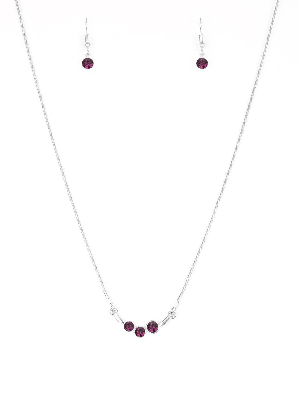 Sparkling Stargazer Purple Necklace