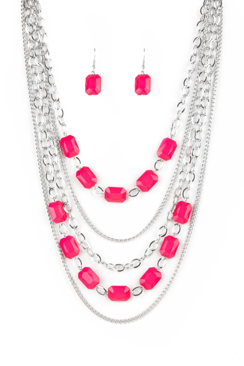 Standout Strands Pink Necklace