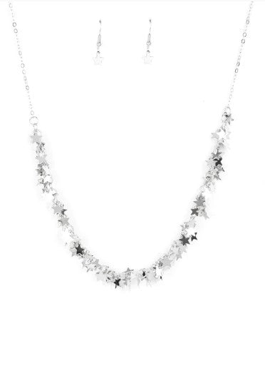 Starry Anthem Silver Necklace