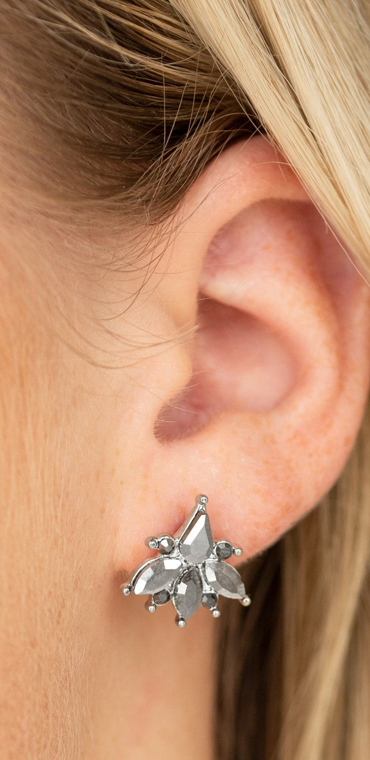 Stellar Sheen Silver Post Earrings