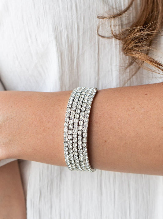The GLOW-Digger White Infinity Bracelet