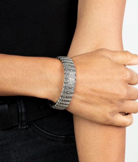 The Grit Factor Silver Stretch Bracelet