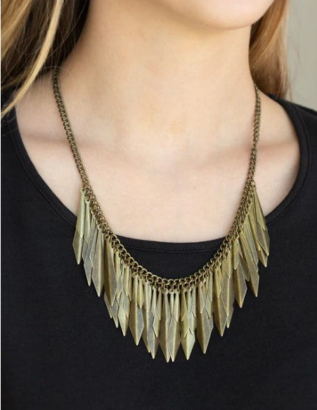 The Thrill Seeker Brass Necklace