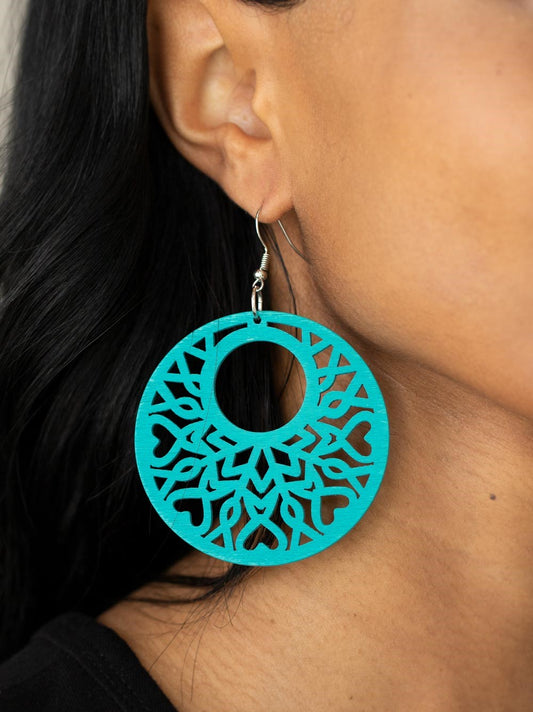 Tropical Reef Blue Earrings