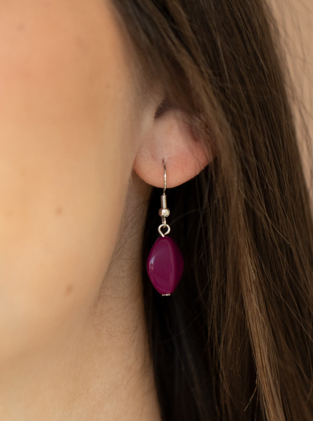 Two-Story Stunner Purple Necklace