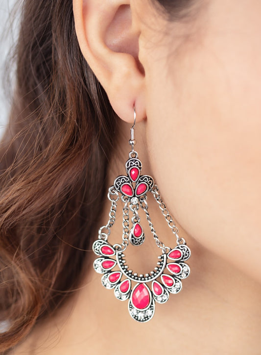 Unique Chic Pink Earrings