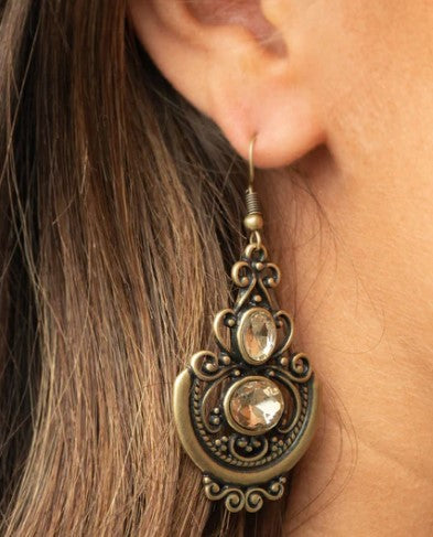 Unlimited Vacation Brass Earrings