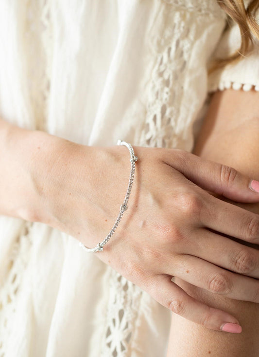 Upgraded Glamour White Infinity Bracelet
