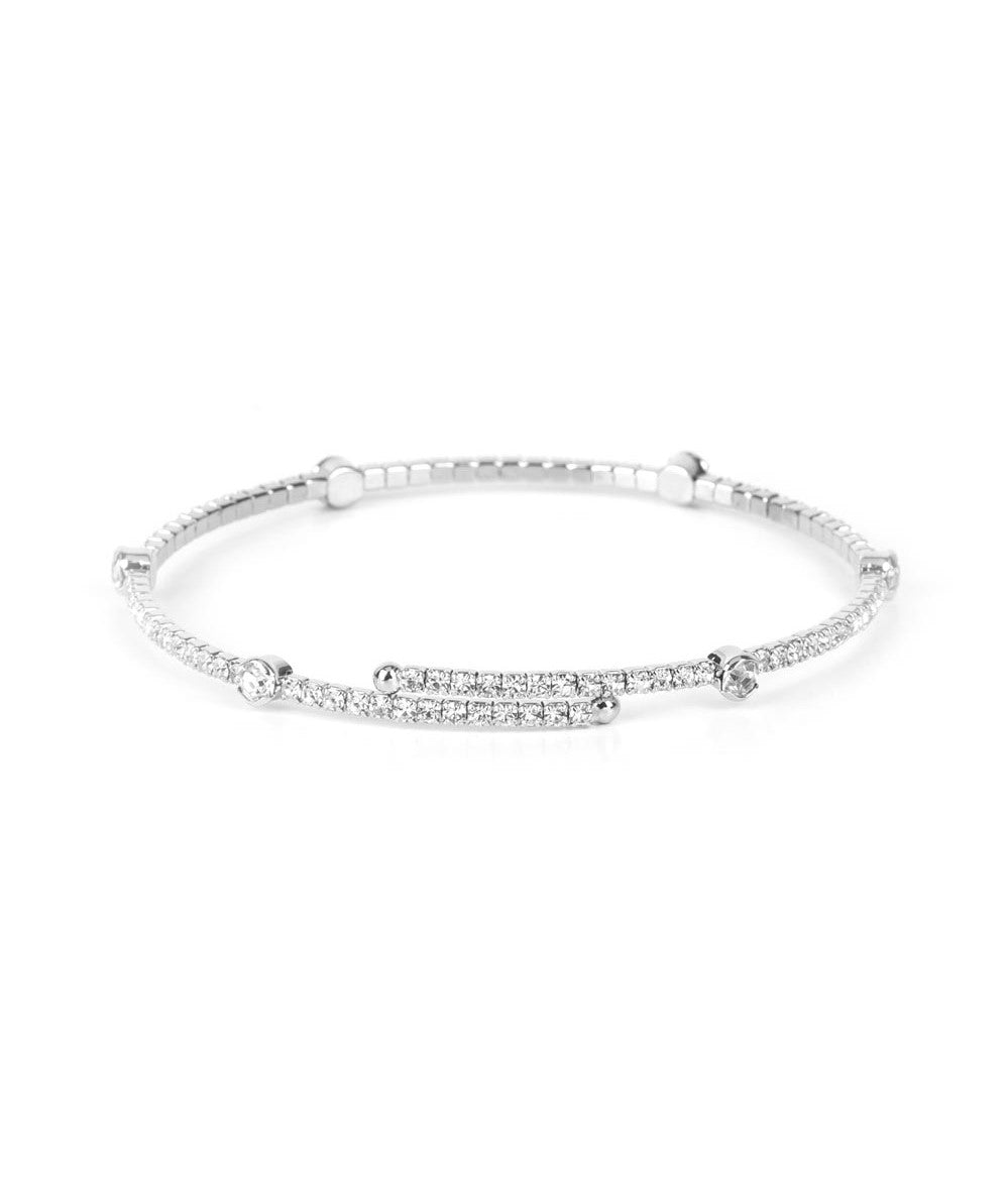 Upgraded Glamour White Infinity Bracelet
