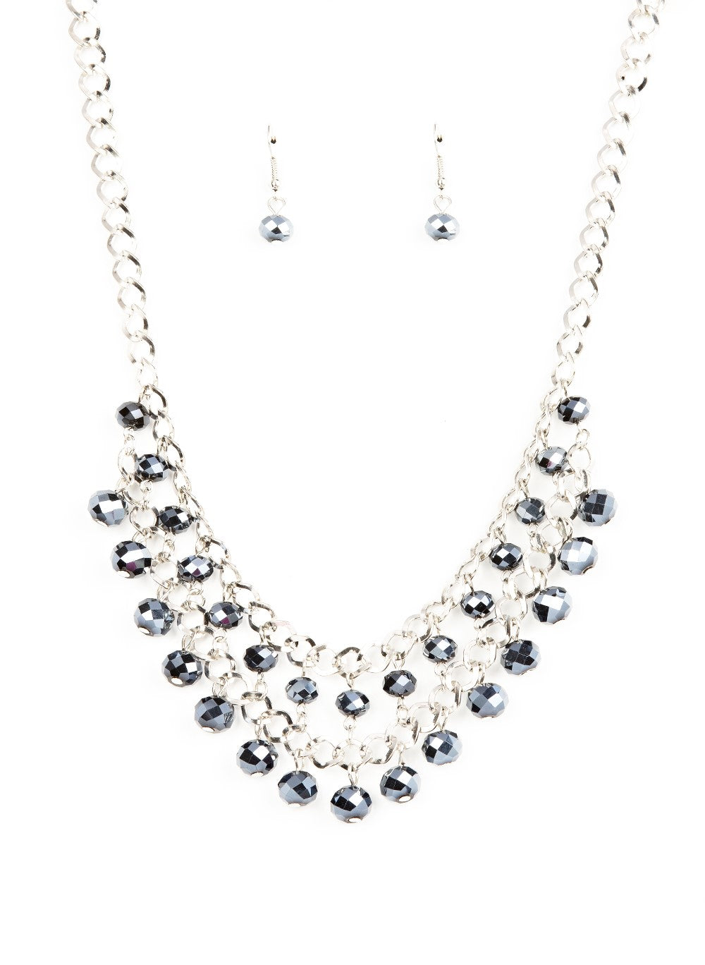 Urban Palace Blue Iridescent Necklace