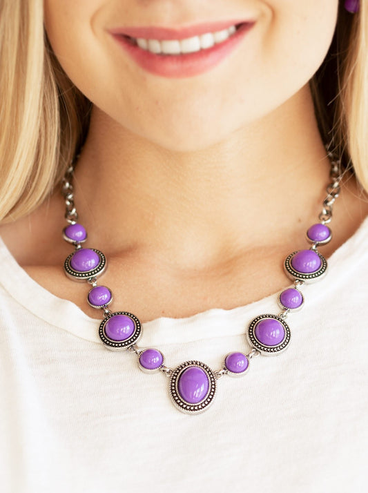 Voyager Vibes Purple Necklace